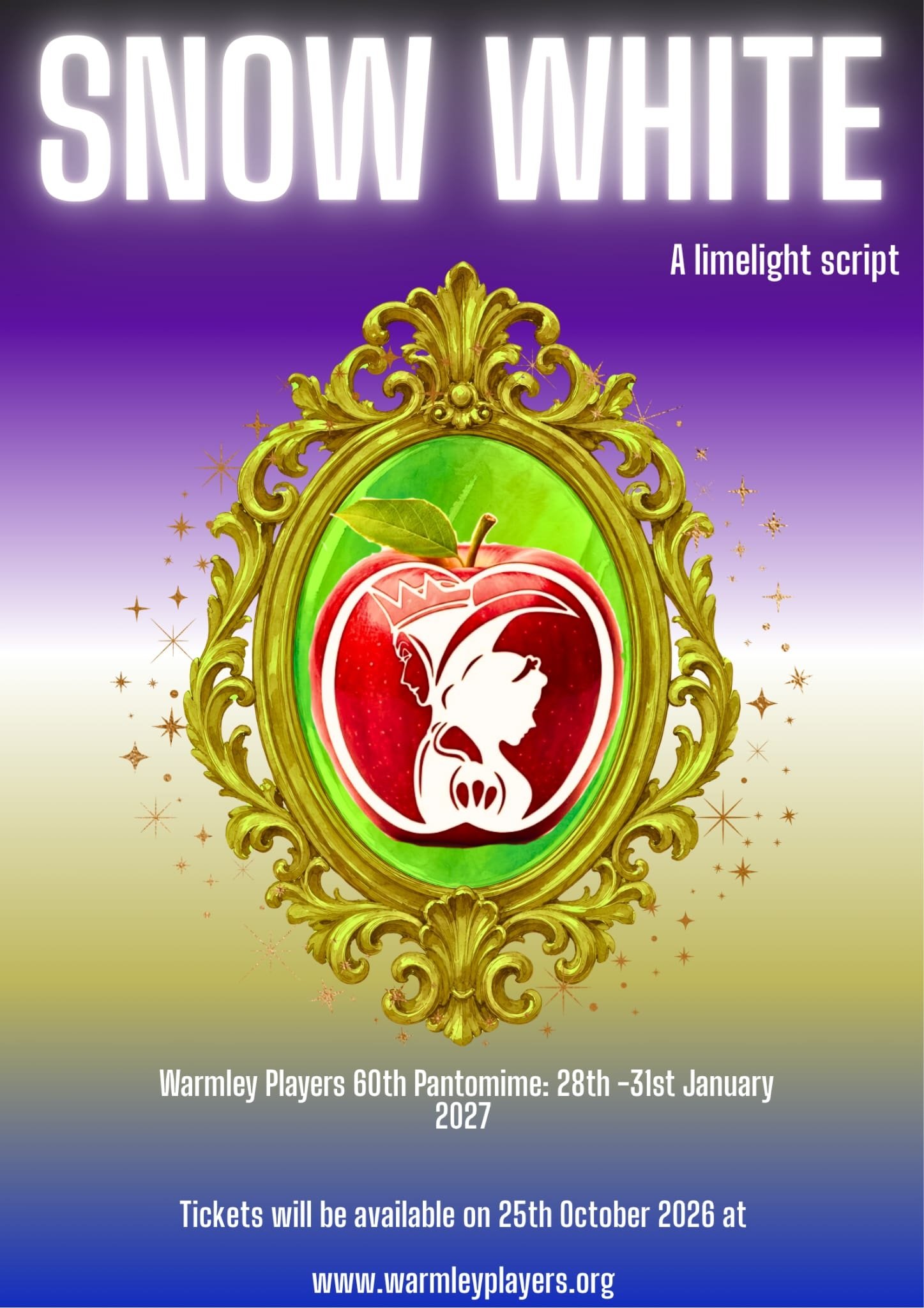 Friday Night - Warmley Players 60th Panto 2027: Snow White Friday 29th January 7.30pm